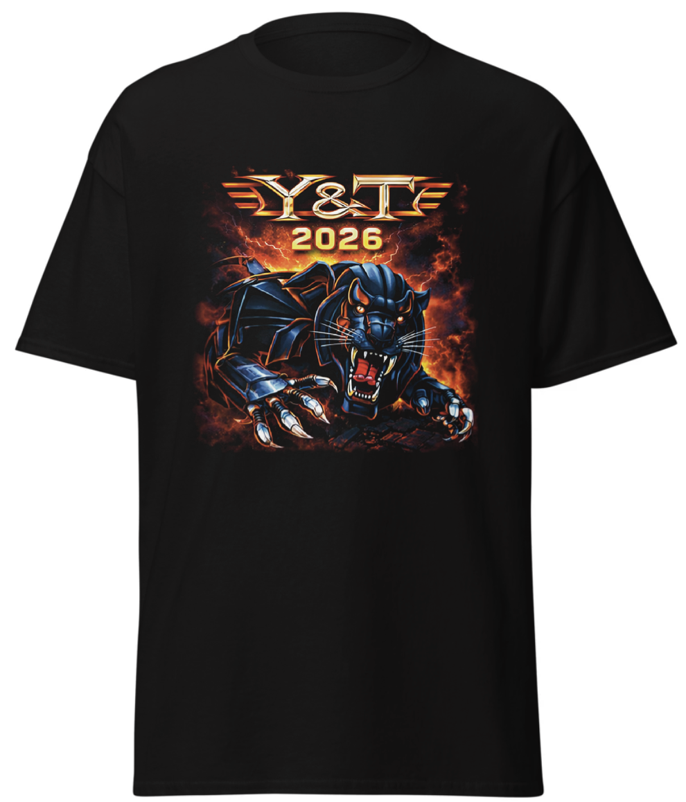 Y&T "Black Tiger" 2026 T-Shirt (art on front only)
