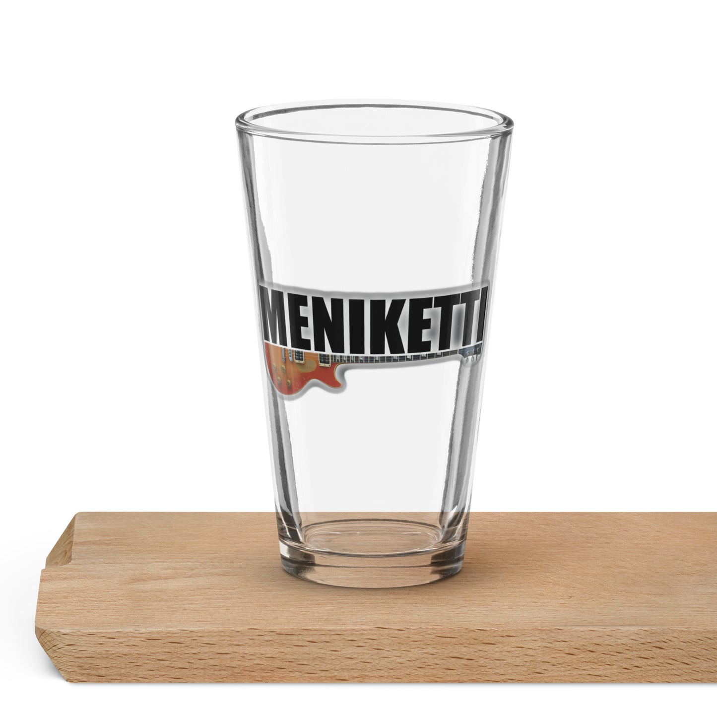 Meniketti Logo Shaker Pint Glass (16 oz)