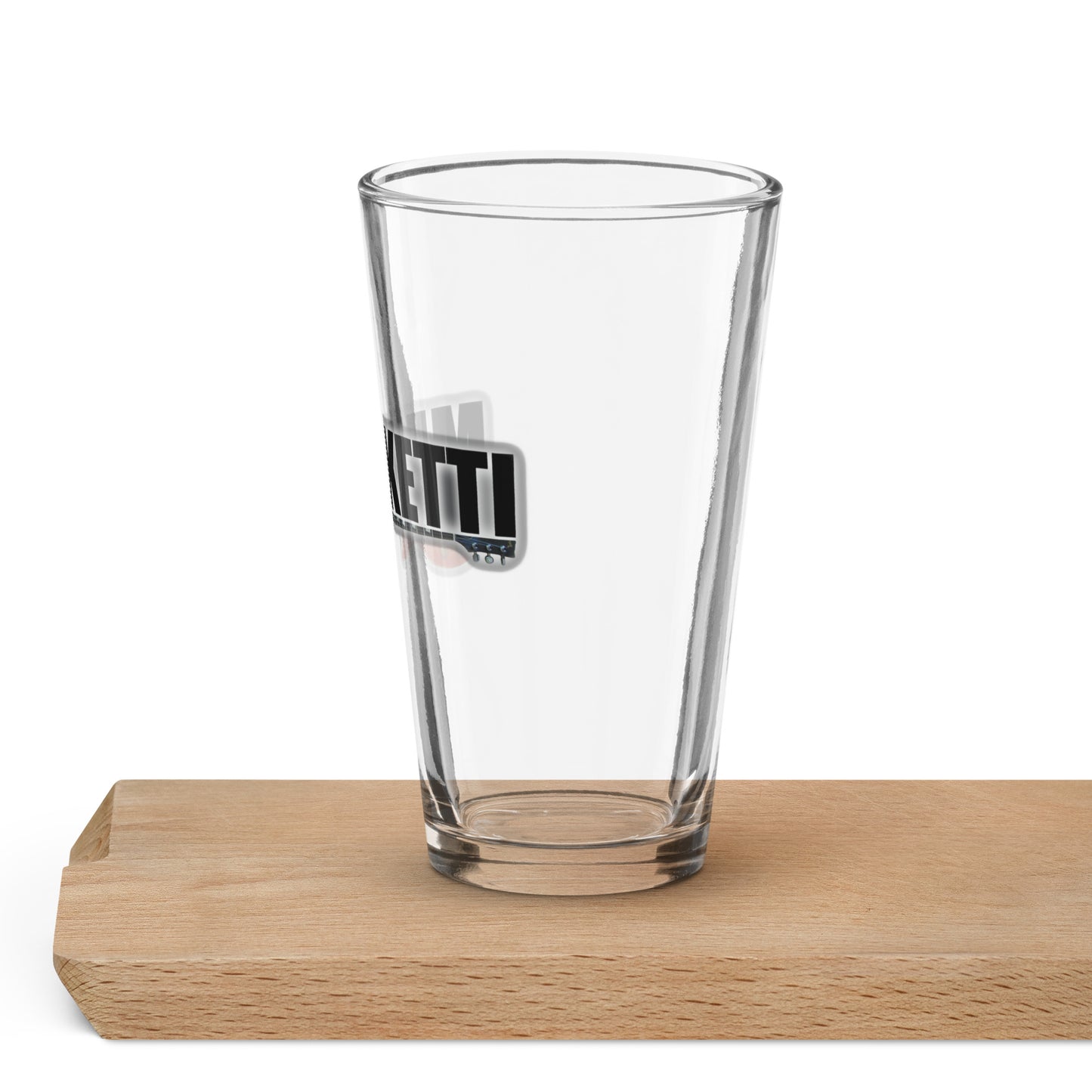 Meniketti Logo Shaker Pint Glass (16 oz)