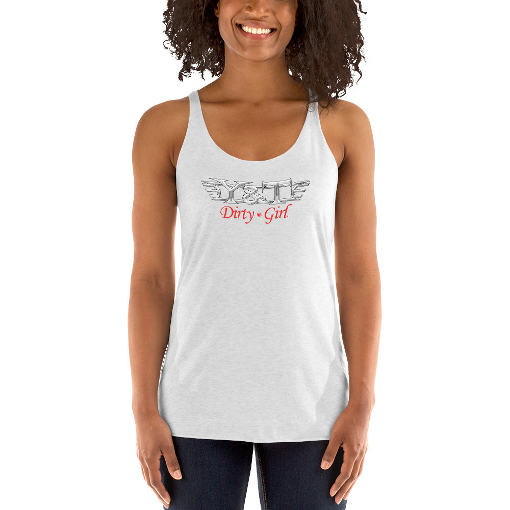 Y&T "Dirty Girl" Women's Racerback Tank Top