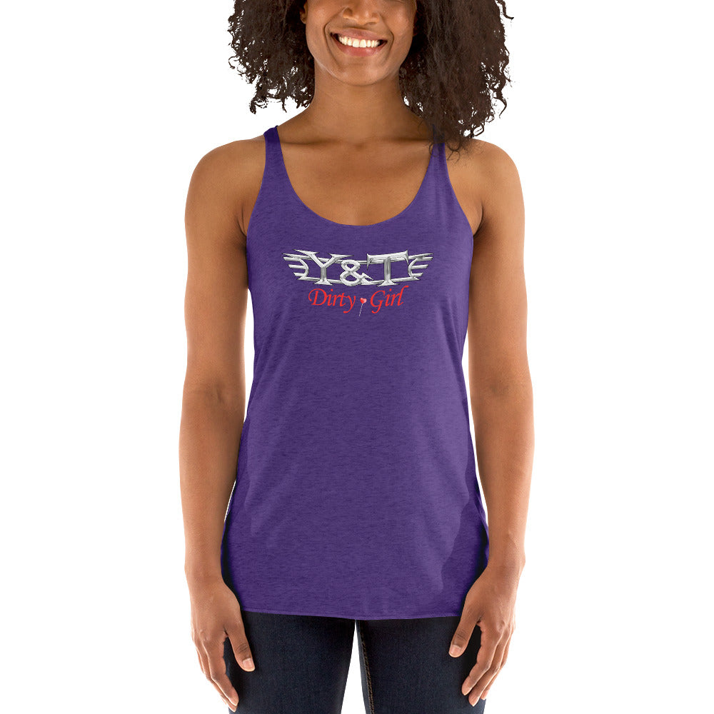 Y&T "Dirty Girl" Women's Racerback Tank Top