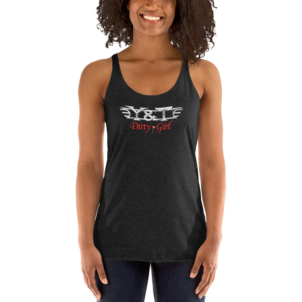 Y&T "Dirty Girl" Women's Racerback Tank Top