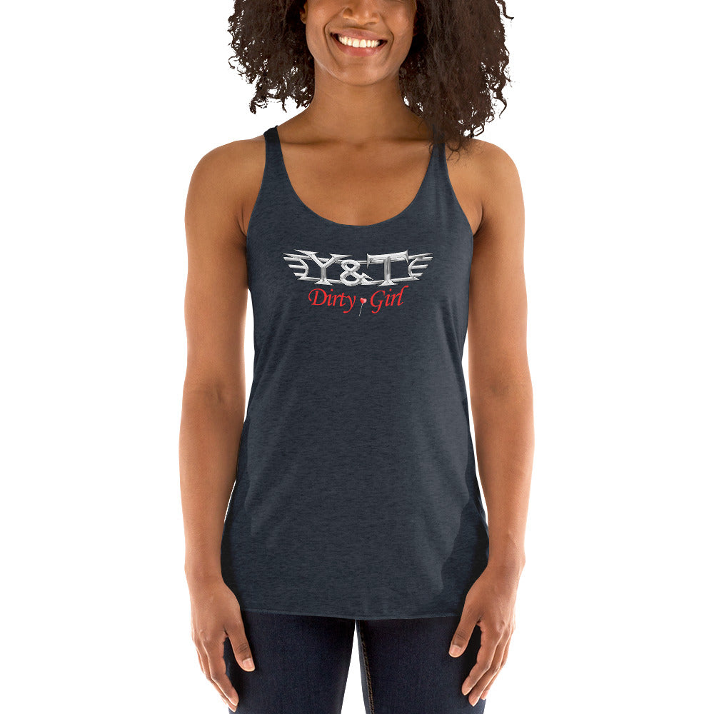 Y&T "Dirty Girl" Women's Racerback Tank Top