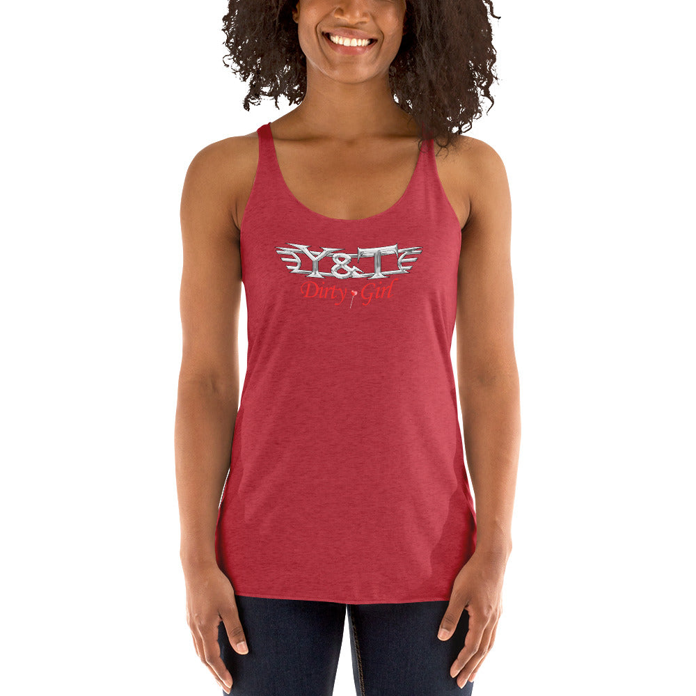 Y&T "Dirty Girl" Women's Racerback Tank Top