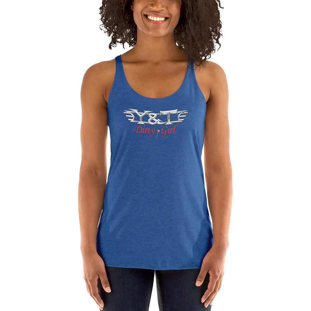 Y&T "Dirty Girl" Women's Racerback Tank Top