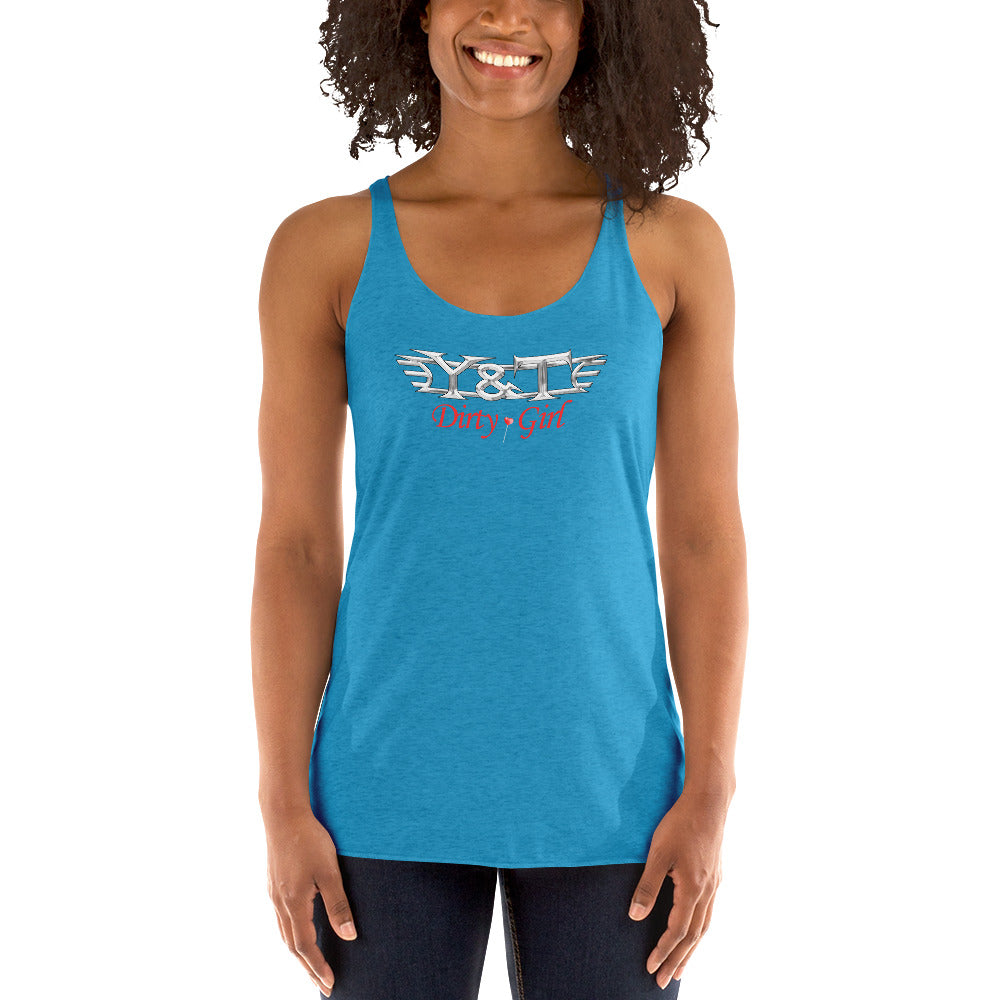 Y&T "Dirty Girl" Women's Racerback Tank Top