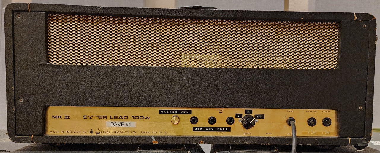 Dave's 1974 Marshall MkII Super Lead - Main Amp for 3 Decades!!