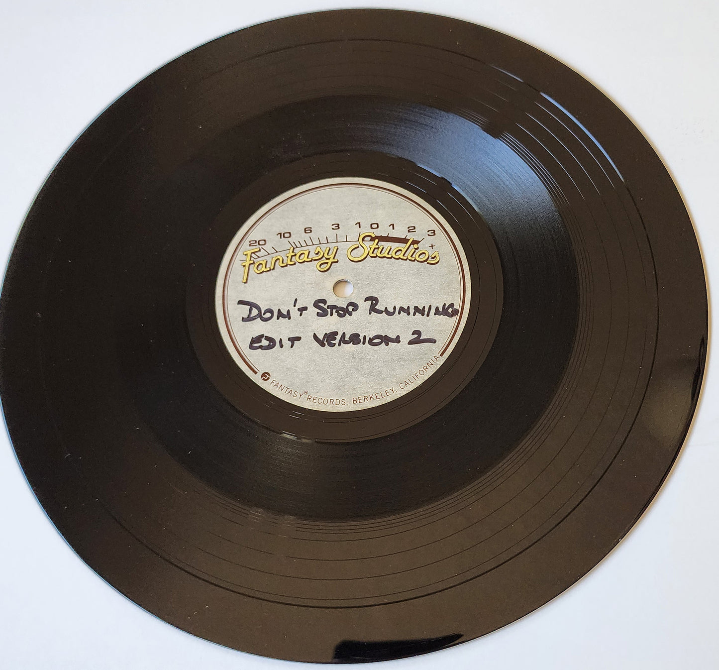 "Don't Stop Running" 45rpm Edited Test Pressing