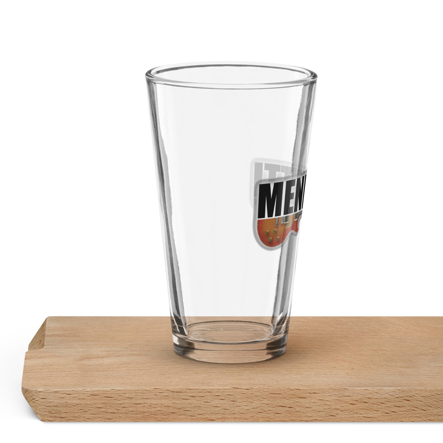 Meniketti Logo Shaker Pint Glass (16 oz)