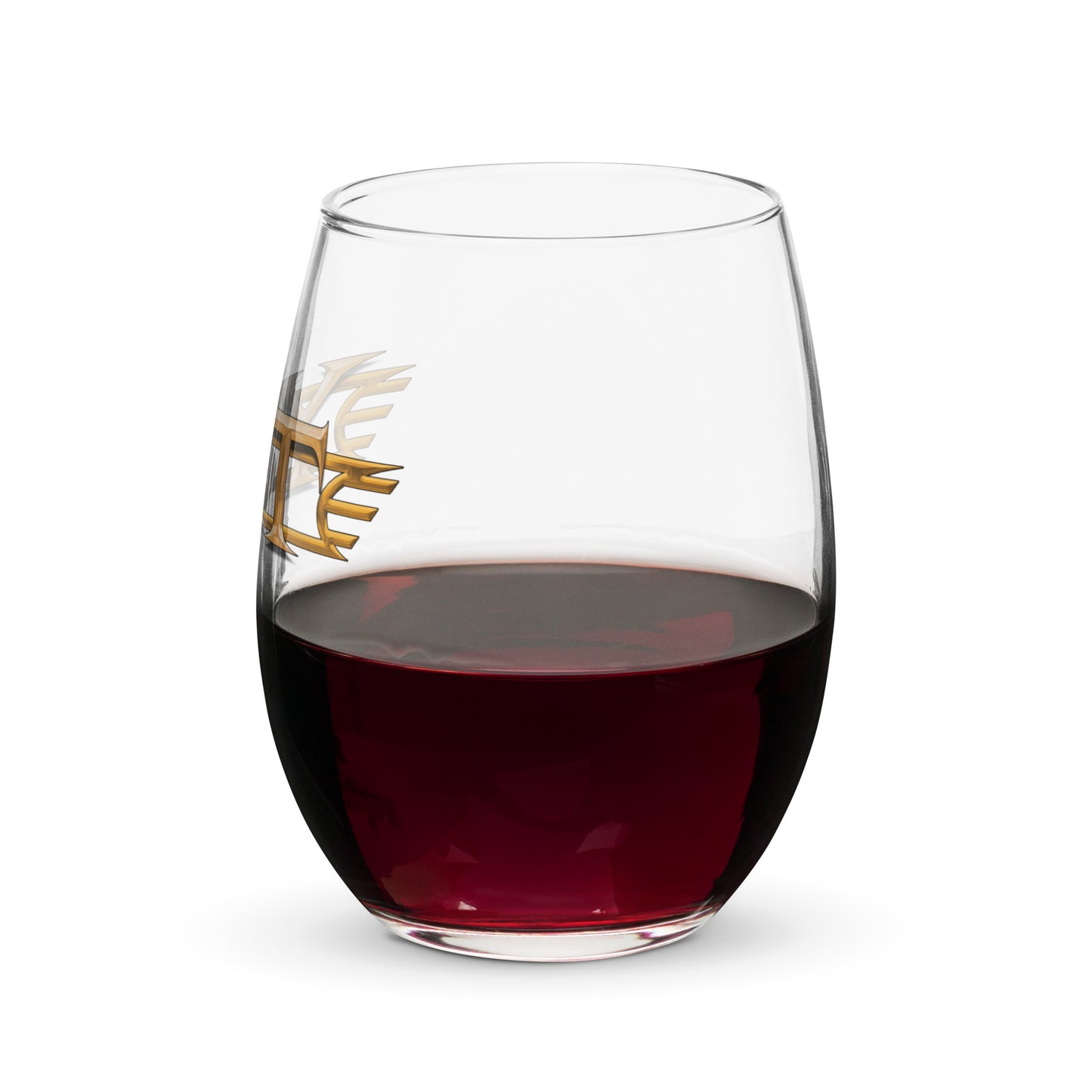 Y&T Logo Stemless Wine Glass