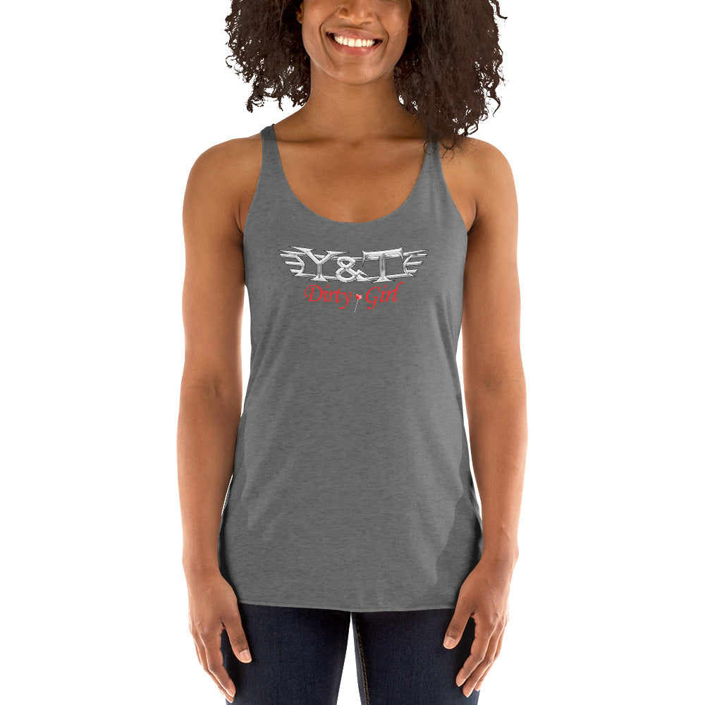 Y&T "Dirty Girl" Women's Racerback Tank Top