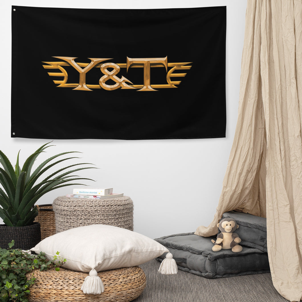 Flag: Y&T Logo (one side only, blank on reverse)