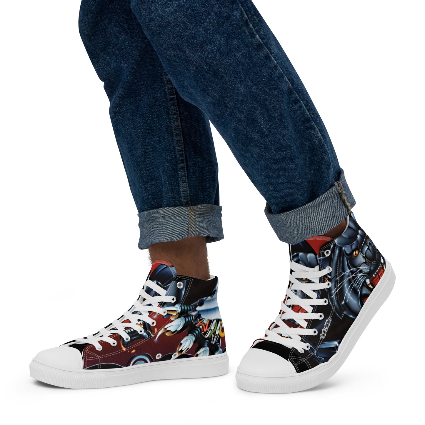 Y&T Black Tiger MEN’s High Top Canvas Shoes