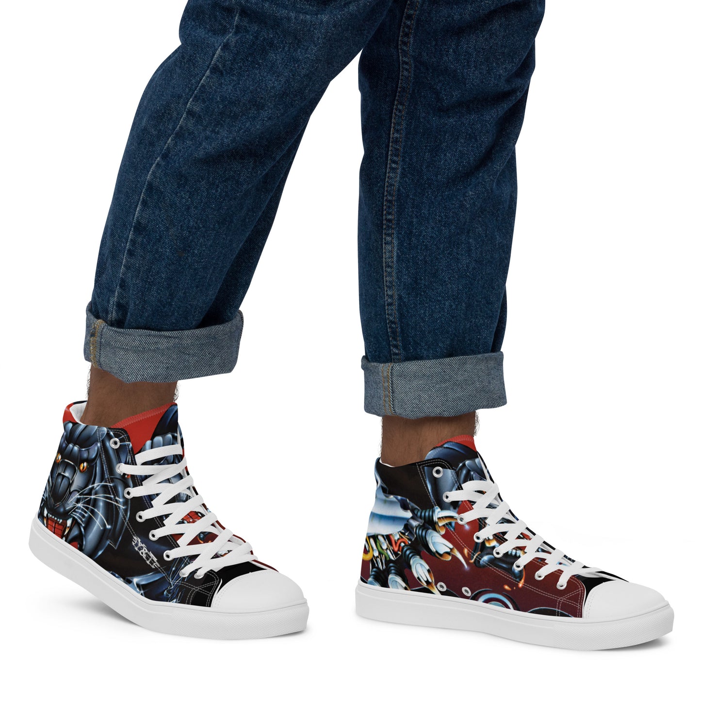 Y&T Black Tiger MEN’s High Top Canvas Shoes