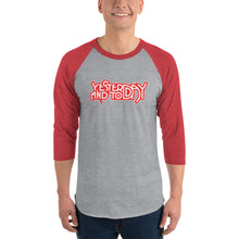 Load image into Gallery viewer, Yesterday &amp; Today Logo 3/4 Sleeve Raglan Shirt
