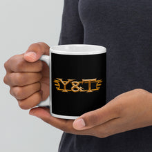 Load image into Gallery viewer, Y&amp;T Logo Black &amp; White Mug (2-sided)

