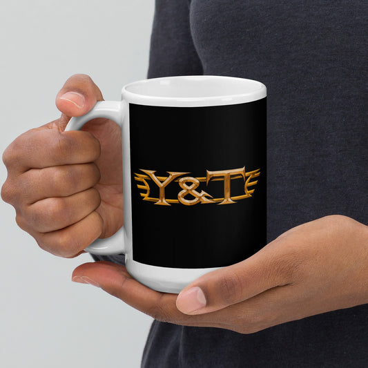 Y&T Logo Black & White Mug (2-sided)